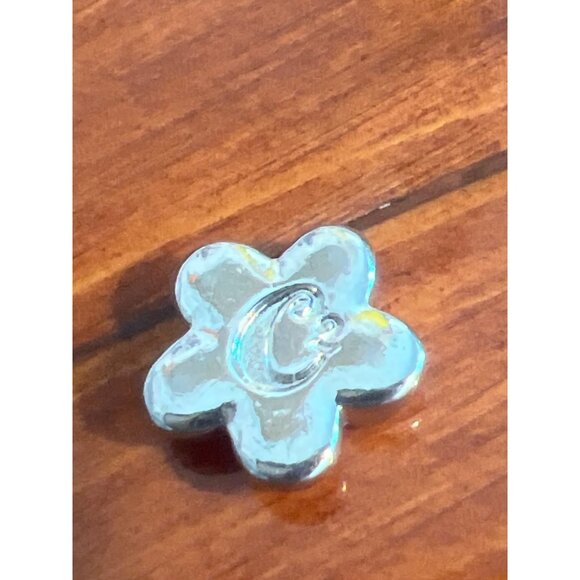 Origami Owl Charm Silver Tone Flower Pink Enamel Floral Locket Summer Spring - Picture 2 of 2